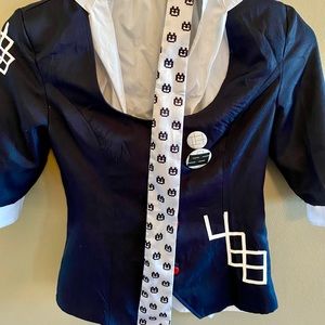 Danganrompa Junko Enoshima Cosplay Costume and Wig